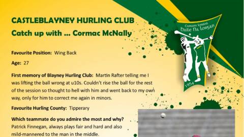 Catch up with Cormac McNally