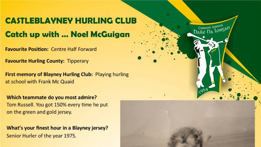 Catch up with Noel McGuigan