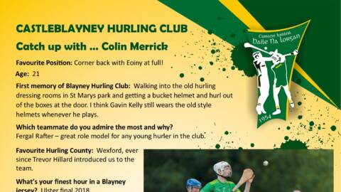 Catch up with Colin Merrick