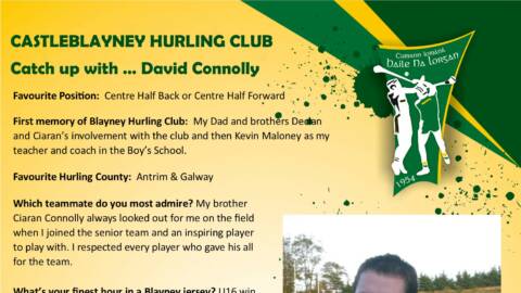 Catch up with David Connolly