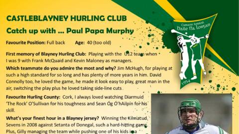 Catch up with Paul Murphy