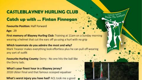 Catch up with Fintan Finnegan