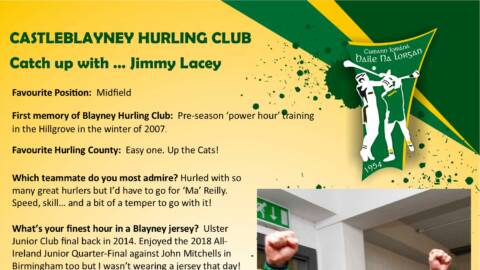 Catch up with Jimmy Lacey