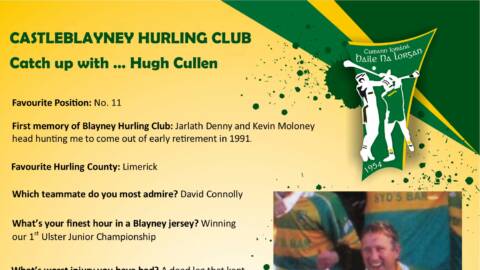 Catch up with Hugh Cullen