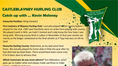 Catch up with Kevin Moloney