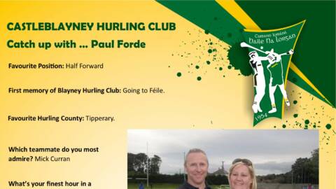 Catch up with Paul Forde