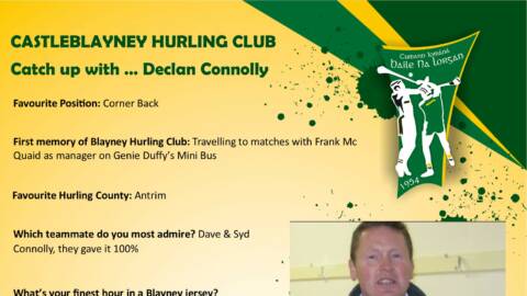 Catch up with Declan Connolly