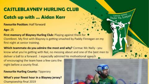 Catch up with Aidan Kerr