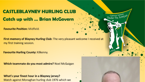 Catch up with Brian McGovern
